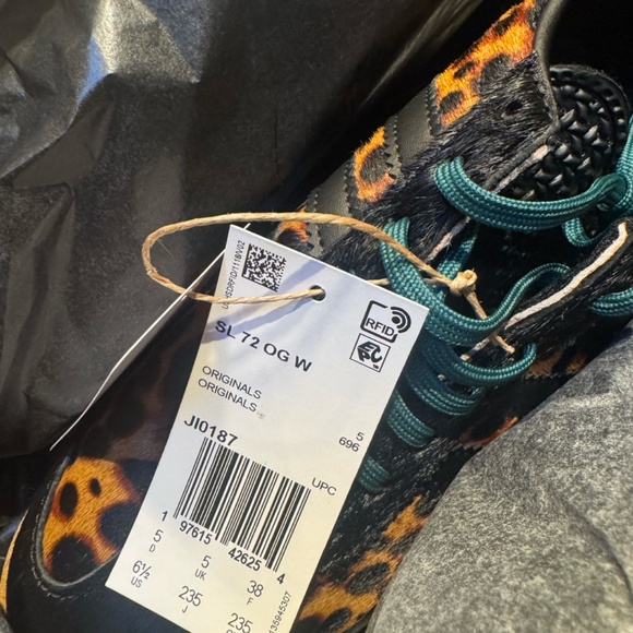 Adidas SL 72 OG Leopard Print - IN BOX Never Worn W 6.5 - Picture 5 of 7